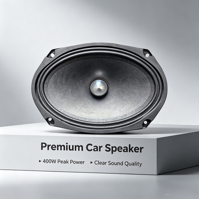 6*9 Inch Iron Frame Midrange Speaker Paper Cone with Cloth Edge Universal for Car Stereo Audio System