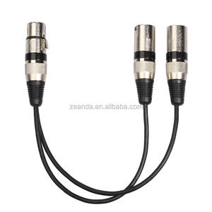 Câble audio XLR 3 broches de haute qualité 2-en-1 prise femelle 2 fils prise mâle conducteur en cuivre PVC PE isolation pour microphone marin - Product Image 3