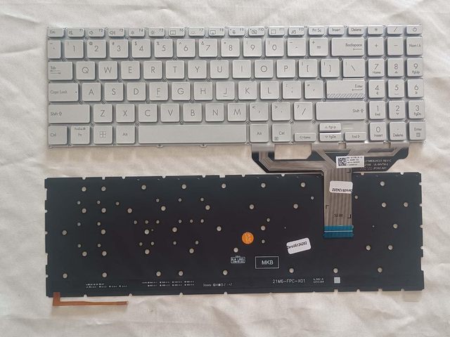 OEM ODM New Replacement US Backlit Keyboard for X1502 M1603Q M1503Q M1502 M1502Z B1502CBA Laptop Silver