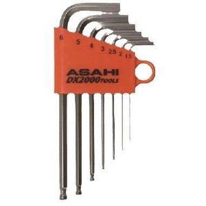 Juego de llaves hexagonales Asahi de 44 mm, métricas, de acero al cromo vanadio, grado industrial, herramienta de llave Allen AQS0710 - Product Image 2