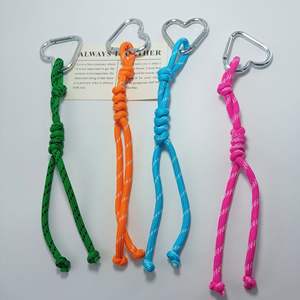 CHENXI Llaveros de coche de cuerda trenzada de nailon de 4 colores, cordón trenzado, accesorios DIY para llaveros - Product Image 4