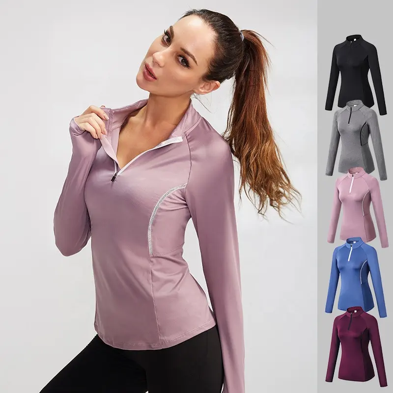 Yoga Clothes Fitness Air-permeable Hollow-out Long-sleeved Running Top Loose Mesh Sports Blouse Women