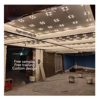 Tissu de tension extensible plafond éclairé suspendu rond carré SEG LED boîte à lumière H F M forme profilé en aluminium pour bureau