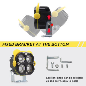 LELANPU Proyector de Luz, <span class=keywords><strong>Farola</strong></span> DRL, Luces, Accesorios para Moto, Sistemas de Iluminación, Foco LED de Aluminio para Motocicleta - Product Image 4