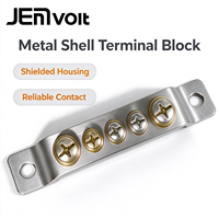 Barre de terre compacte en cuivre haute tension pour protection contre la foudre JEMvolt Mini, borne de mise à la terre pour armoire électrique