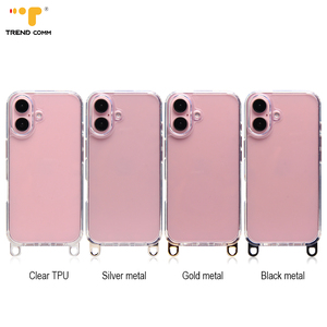 <strong>Clear</strong> PC TPU 2-in-1 Shockproof Phone Case Lanyard Shoulder Strap Hole Compatible for <strong>iPhone</strong> 16 13 Pro XS Max Comes OPP <strong>Bag</strong> - Product Image 2