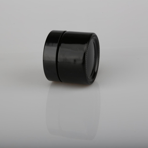 Tarros de crema facial de vidrio negro oscuro de 15g con tapas, envases cosméticos al por mayor para crema de ojos y cuidado de la piel - Product Image 3