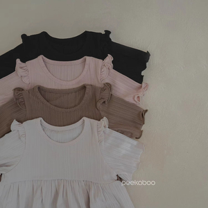 ชุดรอมเปอร์เด็กผู้หญิงแบรนด์ Peekaboo Melody สำหรับเด็กแรกเกิด ผลิตในเกาหลี ผ้าฝ้าย 95% ผสมสแปนเด็กซ์ 5% เหมาะสำหรับฤดูใบไม้ร่วงและทุกฤดู ชุดบอดี้สูทสำหรับใส่เล่นนอกบ้าน ติดกระดุม - Product Image 4