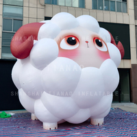Dessin animé gonflable de mouton modèle de chèvre gonflable dessin animé gonflable d'animal pour la décoration ou la publicité