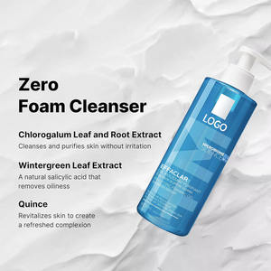 Etiqueta privada 400mL <span class=keywords><strong>Limpiador</strong></span> de gel de lavado de cara en espuma purificante suave para <span class=keywords><strong>piel</strong></span> grasa y <span class=keywords><strong>sensible</strong></span> propensa al acné - Product Image 4