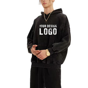 Sudadera Holgada de Estilo Urbano Informal para Mujer, Talla Grande, Vintage, Personalizada, Lavada, Desgastada, con Forro Polar, Sudadera Extra Grande para Mujer - Product Image 3