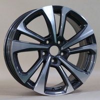 Rueda de Aleación de Aluminio Moldeada por Inyección LHXT XTX091 de 17 Pulgadas, Apta para las Ruedas de los Autos de Pasajeros Changan Yidong PULS