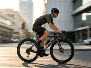 จักรยานเสือหมอบคาร์บอนน้ำหนักเบาพิเศษ 7.5 กก. รุ่น SK02 ระบบเบรกไฮดรอลิก SHIMANO ULTEGRA R8100 Di2 ล้อคาร์บอน ยาง Continental Road - Product Image 3