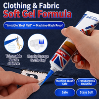 Colle adhésive textile Nianlida 50ml, séchage transparent, forte adhérence pour vêtements, emblèmes, sangles, strass, bricolage, réparation artisanale