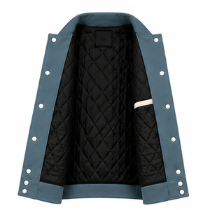High Quality Custom Varsity <b>Jacket</b> <b>Men</b> Custom Color Long Sleeve Customizable Style Button Front Logo Winter Wear <b>Men</b> Varsity - Product Image 5