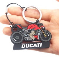 Llavero Personalizado de Silicona PVC con Diseño de Globo de Aire y Logotipo de Motocicleta, Impresión Digital Ecológica, Novedad al por Mayor