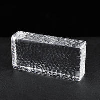 Briques de verre teinté en cristal de bloc de verre de construction transparent de marque personnalisée pour la décoration intérieure