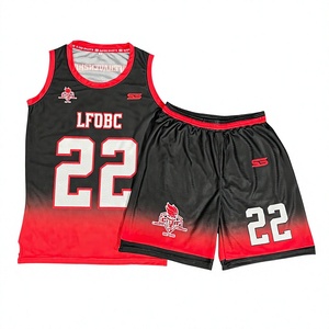 Ensemble de maillot et short de basket-ball personnalisé SIBRIN, sublimé, respirant, anti-transpiration, antibactérien |   Concevez le nom de votre équipe - Product Image 3