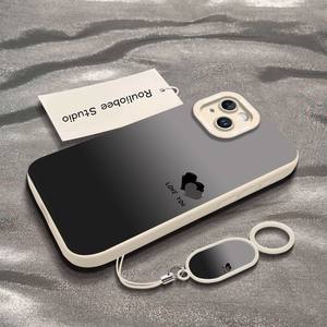 Funda de Teléfono de TPU con Degradado de Color, Absorción de Impactos, con Anillo y Correa para Colgar, Compatible con <span class=keywords><strong>iPhone</strong></span> 17promax/16/15/<span class=keywords><strong>14</strong></span>/13/12/11/X - Product Image 2