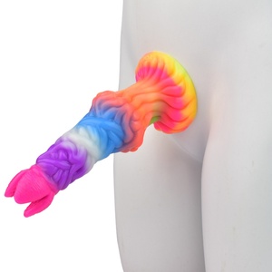 Fast Delivery Liquid Silicone Shaped <b>Dildo</b> Soft Anal Plug for Men and Women With Suction Cup Manual Adult Sex Toy - Product Image 1