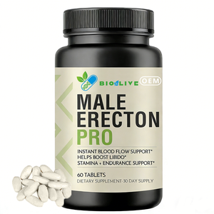 Comprimés d'amélioration masculine Erecton Pro, flux sanguin instantané, soutien de la libido, 60 comprimés - Product Image 1