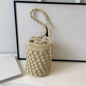 Acessórios meninas Kids Purses Sacos tecidos para senhoras Bolsa Mulher Cross Body Straw <span class=keywords><strong>Bag</strong></span> Base Knotted Mulheres - Product Image 1