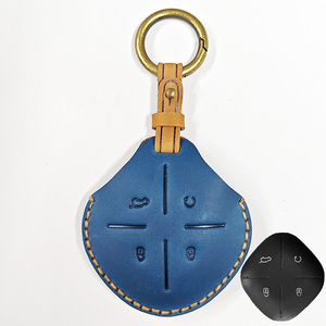 Crazy Horse cuir nouveaux accessoires sans clé voiture clé à distance housse protéger coque sac pour Chery Jetour 2020 2021 <span class=keywords><strong>2022</strong></span> - Product Image 5