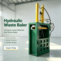 Presse à balles hydraulique verticale 30T pour le recyclage du papier, du carton, des bouteilles en plastique et des films – Vente directe usine