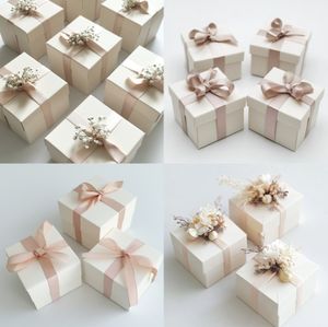 Colección de Regalos de Boda Personalizables de Lujo, Cajas de Regalo Ecológicas para Damas de Honor con Logotipos Impresos y Cinta de Papel - Product Image 6