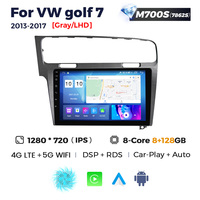 NaviFly Autoradio Android 13 1280*720 QLED Single Din 10 pouces pour VW Golf 7 2013-2017 (ABC) avec lecteur multimédia