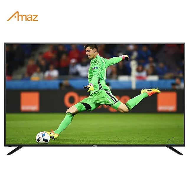 Amaz Hot Koop Lcd 32 40 50 55 65 Inch Zwart 4 K Tv Smart Televisie
