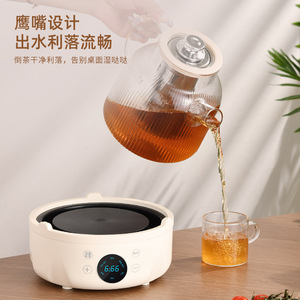 Glass Tea Maker 1.5L Automatic Kettle Health Preserving Pot With Lid Heat Resistant For Home Office Use - Product Image 5