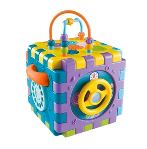 En Bas Âge Multifonction Blocs D'assemblée Juguete 6 Côtés Musical Carré <span class=keywords><strong>Cube</strong></span> D'apprentissage Éducatif Bébé Activité Jouet - Product Image 3
