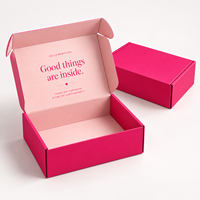 Boîte d'expédition pliable personnalisée, directement de l'usine, avec un style aux couleurs contrastées et un service de logo personnalisé pour les boutiques