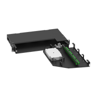 Bingkai distribusi optik putar 19 inci 12-96 Core Panel Patch FTTH menampilkan konektor SC FC dipoles UPC Fiber Optic