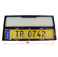 Film occultant électronique en silicone pour cadre de plaque d'immatriculation invisible UE, adapté aux salons automobiles, télécommandé Ato
