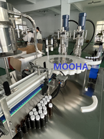 Machine de remplissage et de bouchage automatique de liquides 10 ml, ligne de remplissage et de bouchage monobloc pour bouteilles, machine de remplissage de sirop liquide