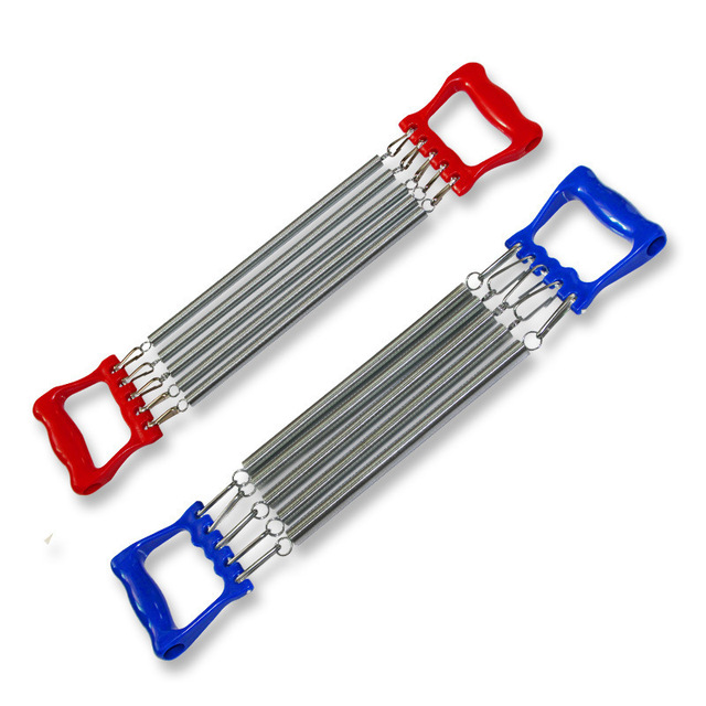 Wholesale Adjustable 5 Spring Pull Training Chest Expander 16KG PP+Steel Indoor Exercise Fitness Equipment Workout Sports