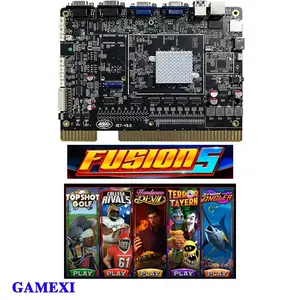 Sıcak satmak için yeni Fusion5 5in1 multigame oyun tahtası oyun makinesi/yangın bağlantı oyunu yazılım kurulu/nihai yangın bağlantı oyunu pcb domuzu