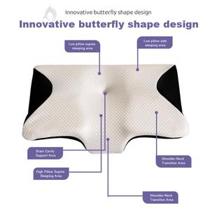 Almohada de Espuma Viscoelástica Contour 0728, Almohadas Ortopédicas para Dormir, Ergonómicas, Cervicales, para Dolor de Cuello, para Dormir de Lado o Boca Arriba - Product Image 2