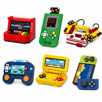 Console de jeu miniature EPT, blocs de construction, 6 styles, machine d'arcade rétro, jouet en micro briques, objet de collection, cadeau DIY pour enfants
