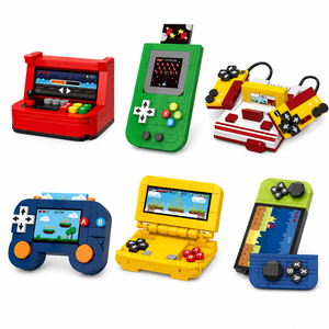 Console de <span class=keywords><strong>jeu</strong></span> miniature EPT, blocs de construction, 6 styles, machine d'arcade rétro, jouet <span class=keywords><strong>en</strong></span> micro briques, objet de collection, cadeau DIY pour enfants - Product Image 1