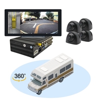 14.5 pouces écran tactile détection d'angle mort AI MDVR caméra de recul 3D système de sécurité à 360 degrés pour camion Bus RV