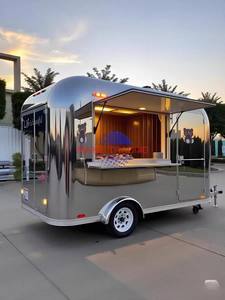 Camion de cuisine mobile en acier inoxydable, entièrement équipé, pour pizzas, restauration rapide, bar à café mobile, remorque, boutique alimentaire - Product Image 4