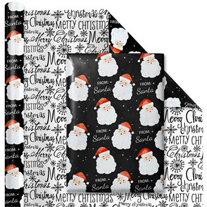 Papier d'emballage double face enduit de PE, imperméable, écologique, recyclable, imprimé à carreaux, 110 g/m², pour fête de naissance ou anniversaire de bébé garçon - Product Image 1