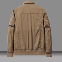 Veste parka d'hiver pour hommes XL décontracté grande taille fermeture à glissière en coton manteau d'extérieur en toile chaude décoration de poche à col standard