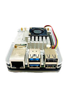 Himbeer <span class=keywords><strong>PI</strong></span> 5 Shell Transparente Aluminium legierung Kühler Kühlung Wärme ableitung lüfter Wärmeleitung platte Acryl schale - Product Image 5