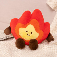 Fire Plush Creative Fire Keychain Jouets en peluche Poupée en peluche en forme de flamme moelleuse