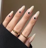 Senboma – aiguilles à pression réutilisable sur les ongles, colle sur les ongles en acrylique, colle sur les ongles en Gel