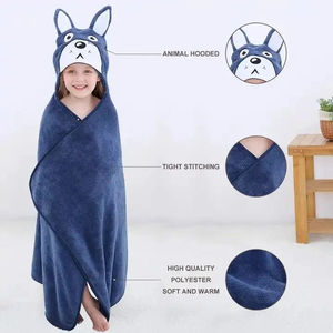 Toallas de Baño con Capucha para Bebé, 100% Algodón, Suaves, de Color Sólido, de Secado Rápido, Tejidas, al por Mayor - Product Image 4